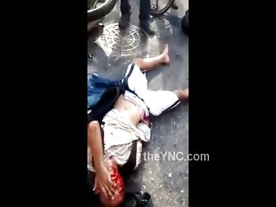 Accused Thief gets his Pockets Picked and Badly Beaten by Angry Mob 