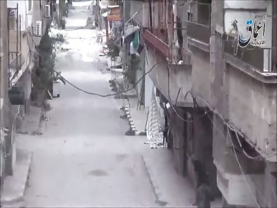 ISIS Cowards in Yarmouk, near Damascus.