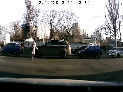 Woman hit by car