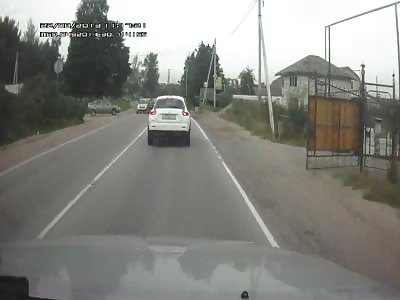 Cellphone road rage video from Russia