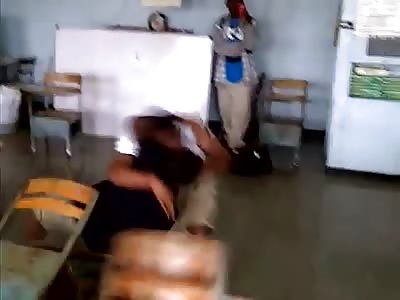 2 Black Guys Meet In Class to Fight!