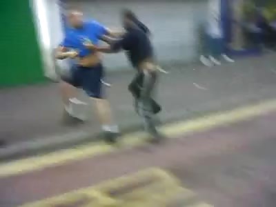 Nasty - Dude Involved in Fight get His Disgusting Hairy Back Exposed and Camera Man Laughs at Him