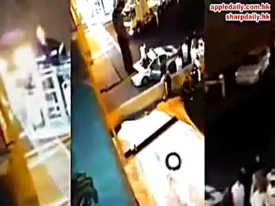 LOOOL! Chinese Rescue Worker Kicks Suicidal Man of Building Ledge to End the Drama