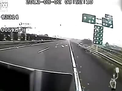 Holy Shit: Bus Driver Flies Out Window in Dramatic Bus Crash Footage