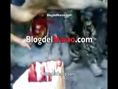 EXTREMELY GRAPHIC MURDER - Mexican Drug Cartel Castrate - Decapitate and Dismember Man While Hanging Upside Down