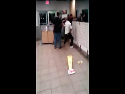Epic Brawl in McDonalds