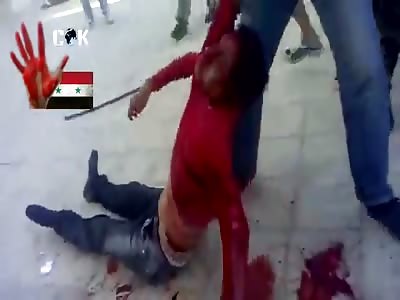 FSA Terrorist Supporters Mutilate Innocent Murdered Pro-Goverment Civilians