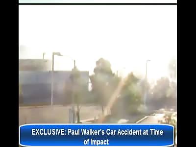 Paul Walker's Explosive Fiery Crash Caught on Suveillance Video