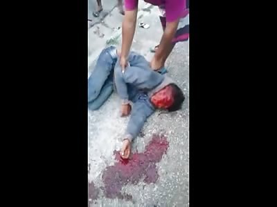 BRUTAL JUSTICE: Two Thieves Beaten to Death by Mob (2 Different Angles)