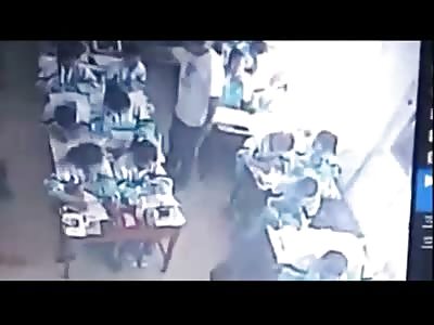 Teacher Regulates by Beating and Dragging Students