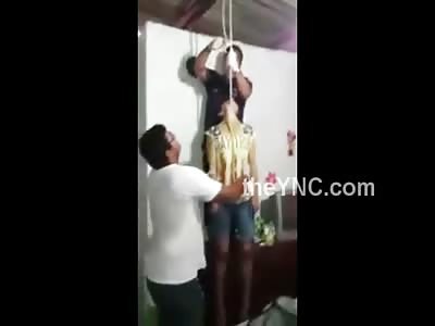 Depressed Woman Committed Suicide by Hanging