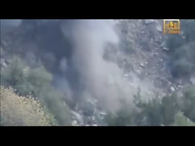 Lone Man Walking Down a Mountain Triggers IED and Is Blown to Bits (Watch Slow-Mo of Body Parts Flying)