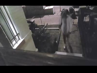 Package Thief Notices Camera... Comes Back with a Brilliant Disguise 