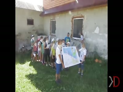 A specialized camp for Ukrainian children. Fascism in Ukraine