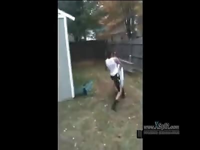 guy fight turns into broken arm