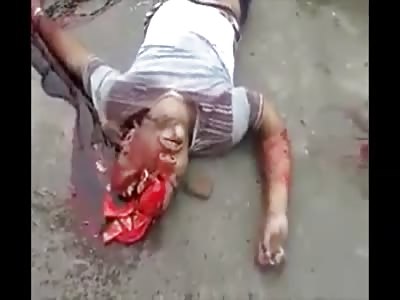 Drunk Guy Has His Head BLOWN OFF After Getting Run Over