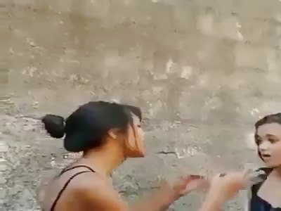 Brazilian Girl Gets Punched REALLY HARD (damn)