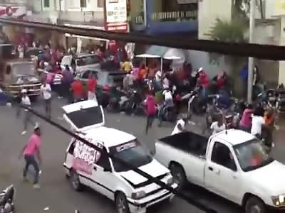 Dominican Republic carnival brawl 
