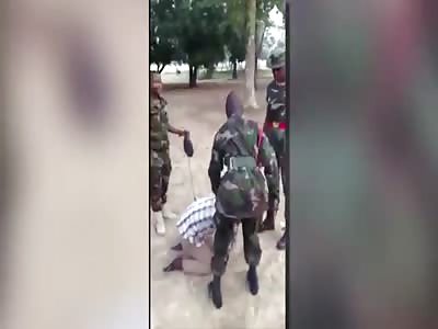 NIGERIAN ARMY CADET TORTURES MAN FOR COMPLIMENTING A FEMALE OFFICER