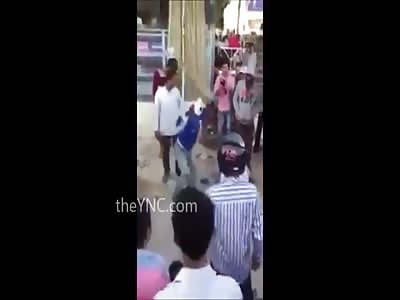 SHOCKING VIDEO SHOWS MAN BEING BEATEN ALMOST TO DEATH
