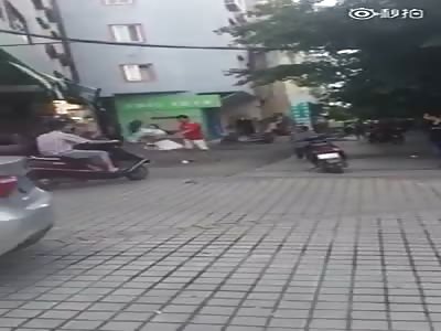 MAN BEATING WIFE ON THE STREET