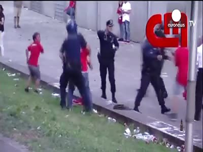 POLICE CAUGHT BEATING MAN IN FRONT OF HIS CHILDREN