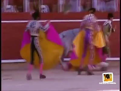 BULLFIGHTER 'EL MARICON' GORED IN THE TESTICLES