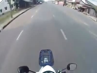 RIDER FILMS OWN ACCIDENT