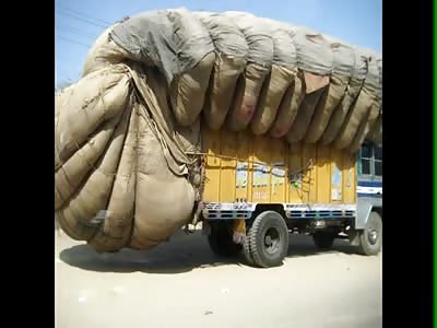 Overloaded trucks