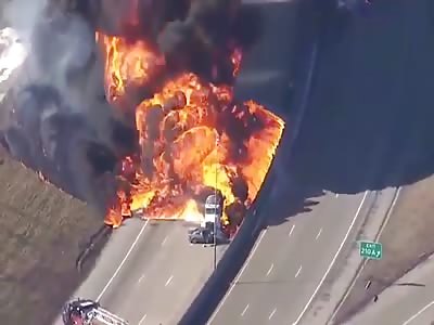 Truck explodes in michigan last wednesday