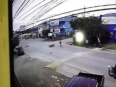 CCTV Motorcycle Accident 