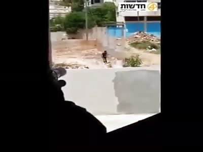  Palestinian kid shot in leg by Sniper  