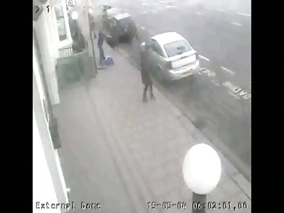 CCTV Shows Brutal Attack By Gang On Man  