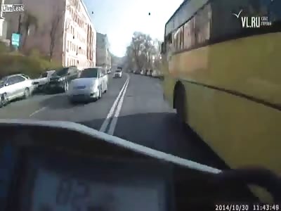 Motorcyclist hits pedestrian then gets killed by passing car 