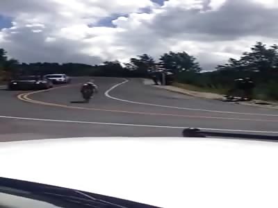 Cyclist collides with vehicle during Tour of Utah stage 6 
