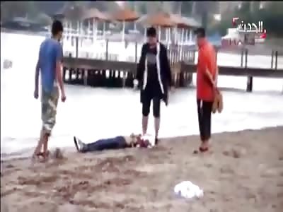 child dead on the beach