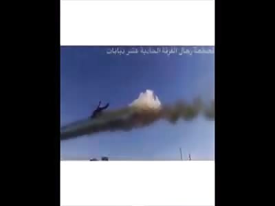 Syrian civilians film Russian gunships performing rocket runs on forces fighting against Assad