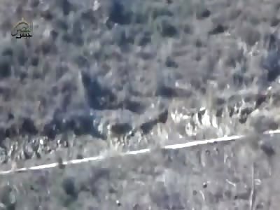 TOW Missile Hammers Speeding Truck In Mountains