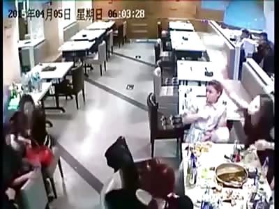 fight in a restaurant