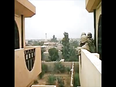 Blast Almost Takes Out Marines In Fallujah