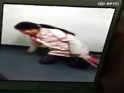Chinese girl is beaten in school Part 1