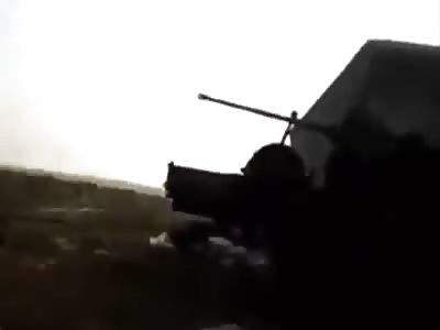 The moment of explosion gun 57 terrorists are free to Sham and the death of one of them in the southern countryside of Aleppo fighting with the Syrian army