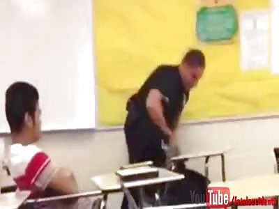 Cop Violently Attacks Peaceful Female Student