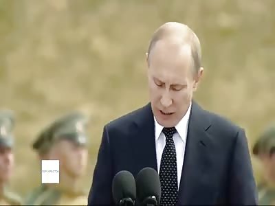 Bird shits on Putin while speaking to drunken crowd
