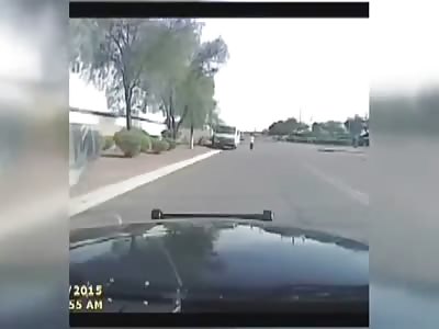 Dashcam Shows Cop Ram Into Armed Suspect