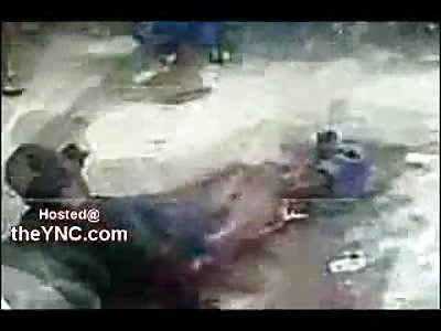 Black rapist burned alive! (video reposition from theYNC)