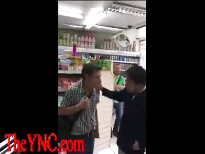 Convenience Store Shoplifter Gets Caught and Slapped Around !!