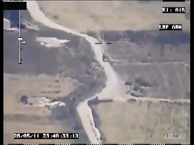 A-10 Makes Direct Hit On Taliban Motorcycle Rider
