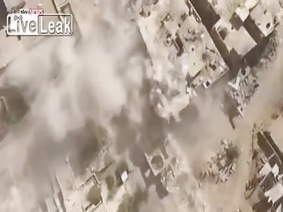 Drone footage gives a rare birds-eye view of the scale of destruction caused by years of fighting in Damascus