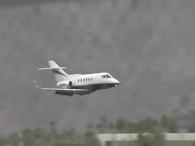 Plane Makes Emergency Belly Landing at the Palm Springs International Airport in California.